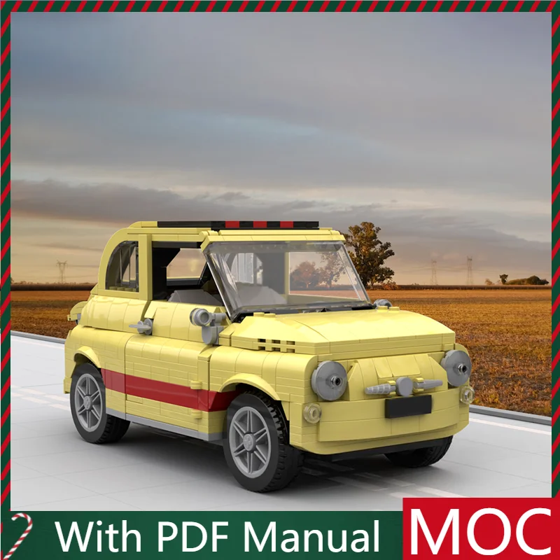 Caliente 918 Uds. Coche pequeño Vintage modelo de bloques de construcción modulares para educación infantil DIY montaje juguete de exhibición regalos de cumpleaños y Navidad