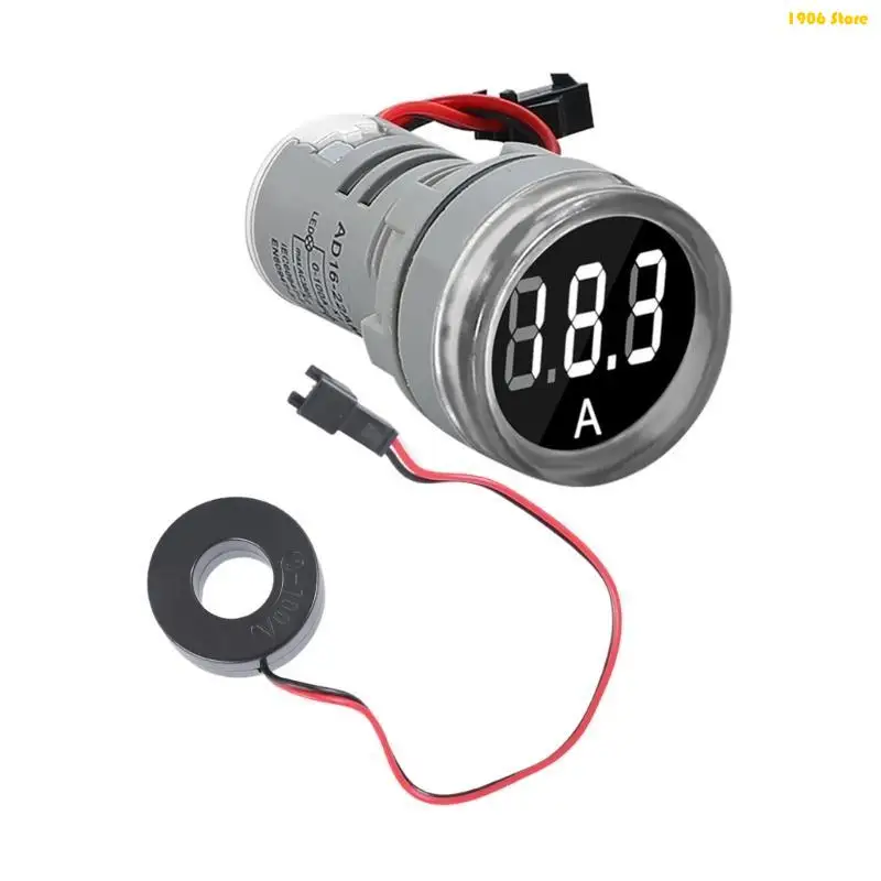 U1JB 100A Current Meter 0-100A Current Monitors Digital Larger LED Screen Voltmeter