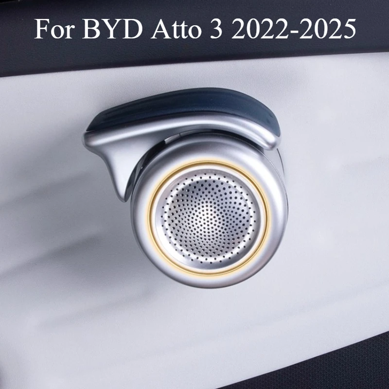 Door Inner Handle Speaker Cover Audio Decoration Protection Cover For BYD Atto 3 2022-2025 Interior Parts Body Kits Accessories