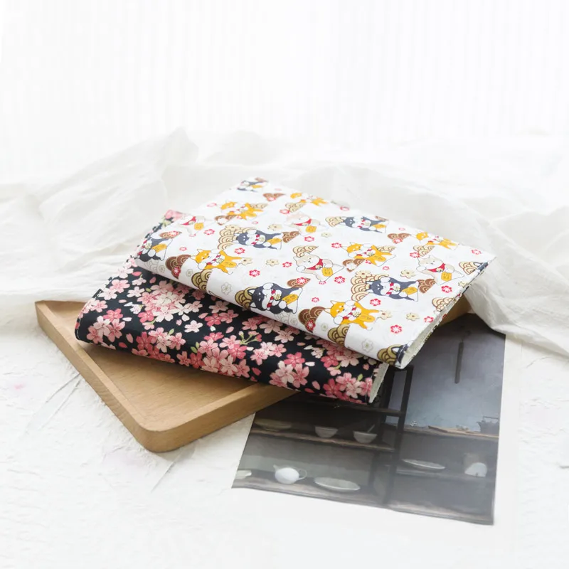 Kinbor A6 Vải Ốp Lưng Tủ Sách A5 Notebook Bao Da Quyển Sách Cho Bìa Mềm Core Bảo Vệ Hoa Anh Đào Tủ Sách Bảo Vệ