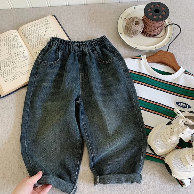

Boys Jean Pants Long Trousers Denim 2025 New Arrive Spring Autumn Baby's Kids Teenagers High Quality School Children's Clothing