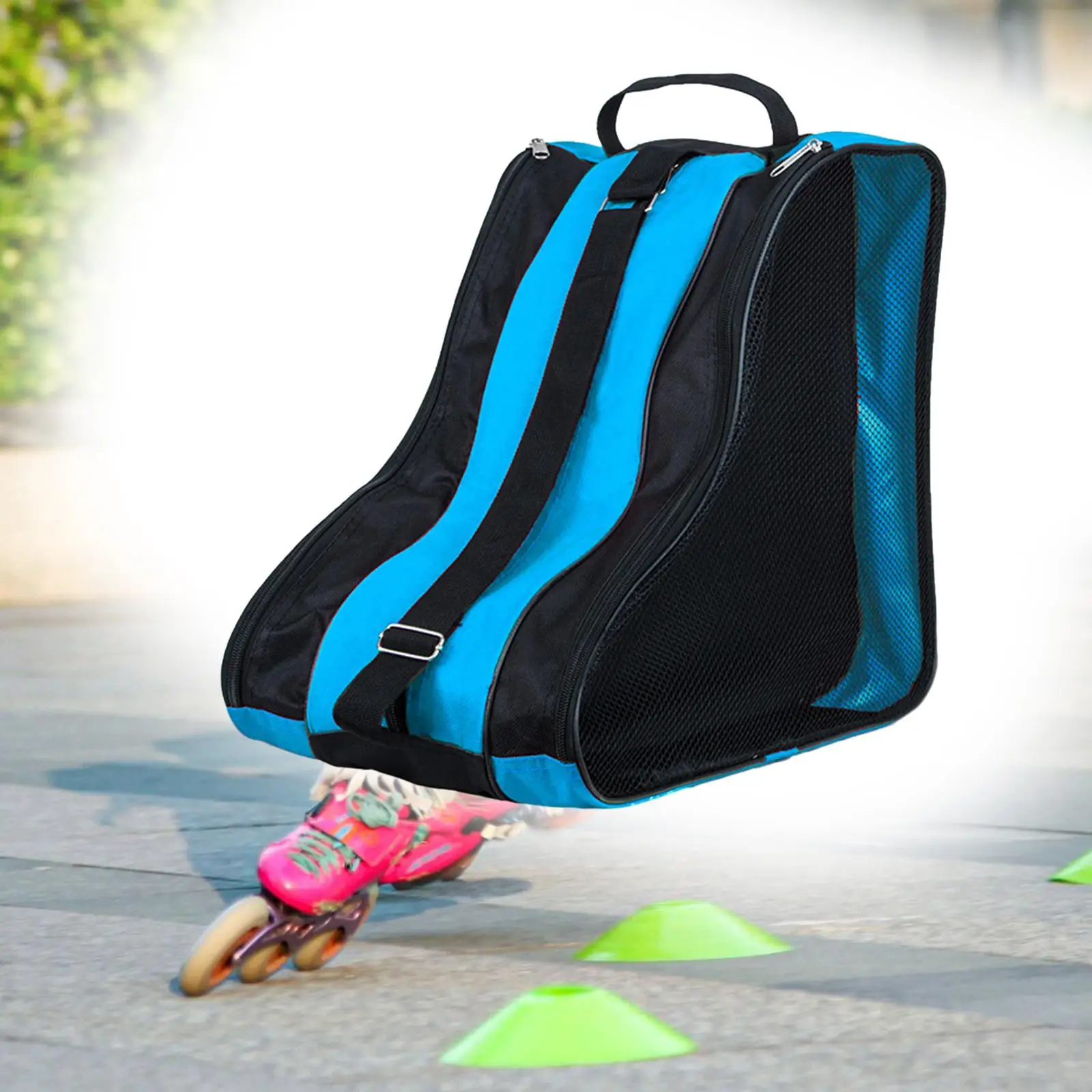 Roller Skate Bag Lightweight Women Men Skating Shoes Carrying Bag for Quad Skates Ice Hockey Skate Figure Skates Inline Skates