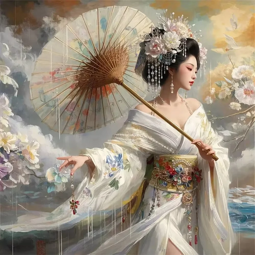 

500PCS/1024 PCS Jigsaw Puzzles Woman Dancing Portrait Challenging Family Activity Game for Gameroom Bedroom Home Decor Gift