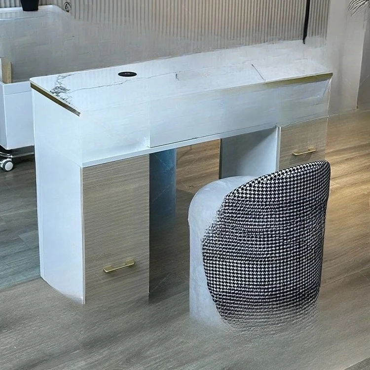 Style Beauty Salon Furniture Wooden Nail Station Nail Care Nail Table
