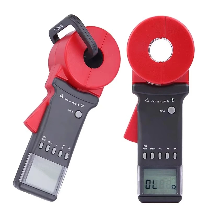 

2100+ 2100A+ 2100C+ Электрические измерительные приборы 0,010 Ом~1200 Ом Тестер сопротивления заземления с зажимом