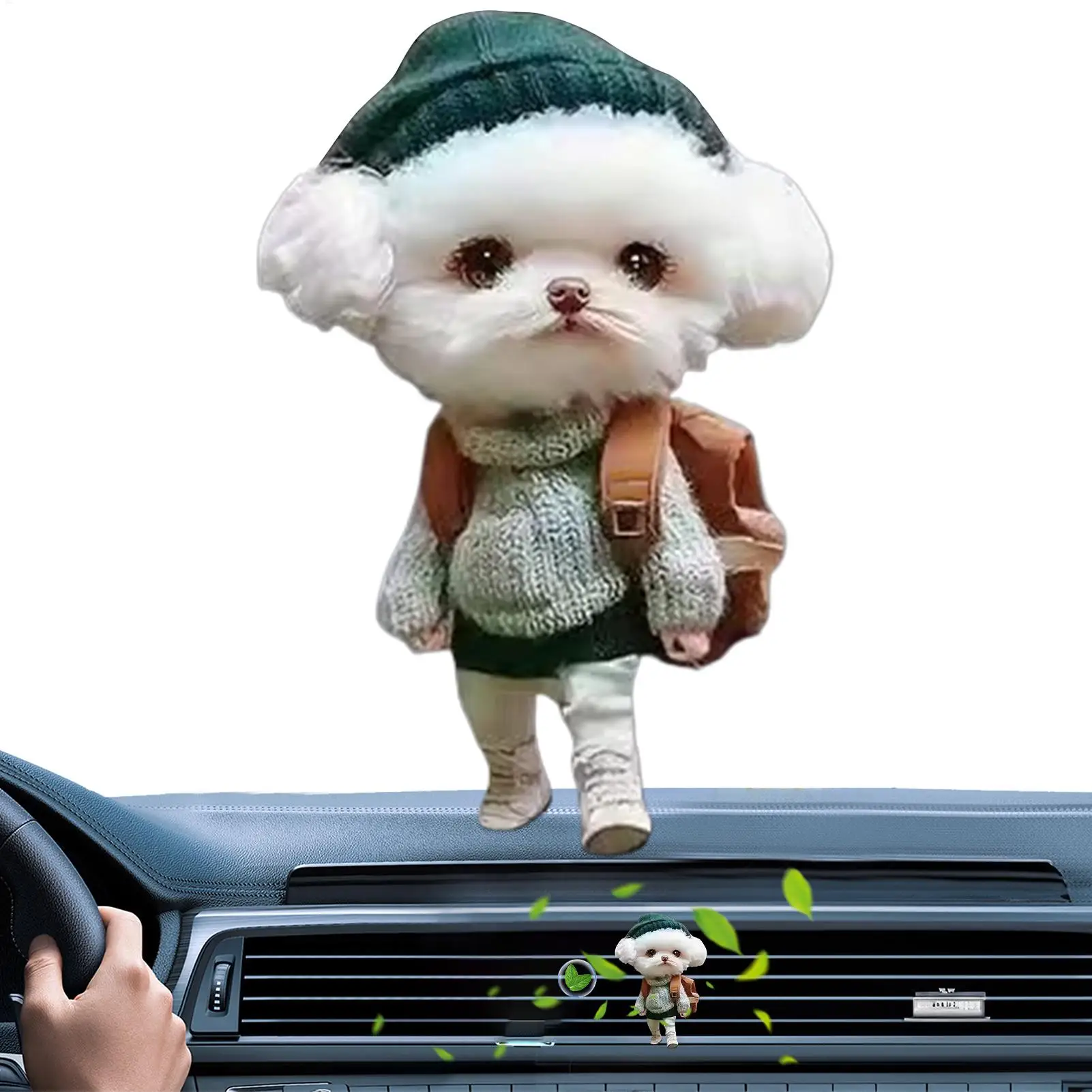 Cute Dog Air Freshener Clip Car Vent Scent Diffuser with Adorable Design Long-Lasting Fragrance & Decoration for Car Truck SUV