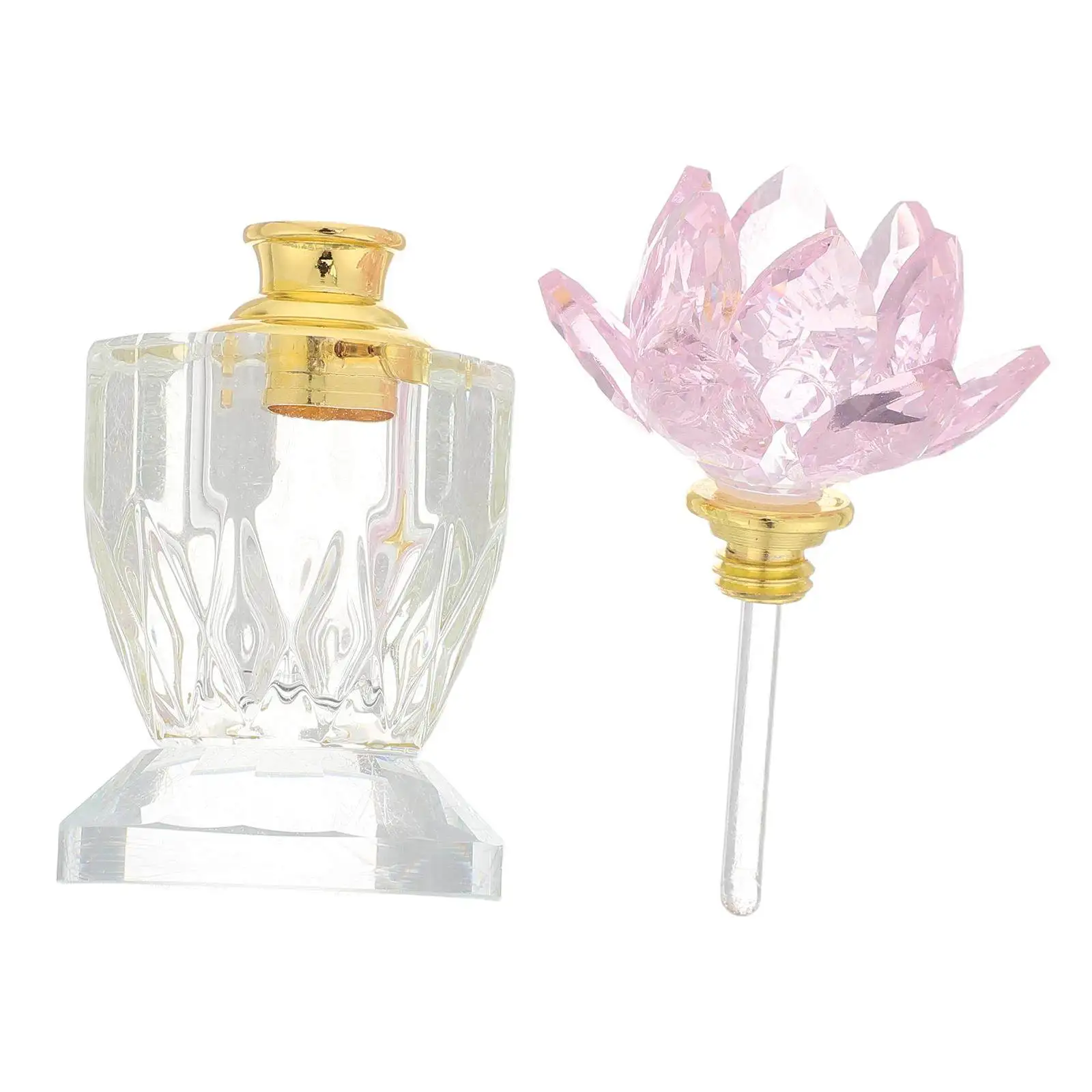 crystal-perfume-bottle-elegant-lotus-flower-topper-refillable-vanity-table-decoration-artistic-glass-gift-for-women-pink-3ml