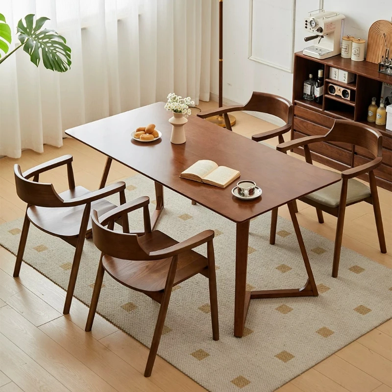 Modern Rectangular Dining Table Simple Solid Wood Computer Desk Office Furniture Home Study Desk Bedroom E-sports Gaming Table
