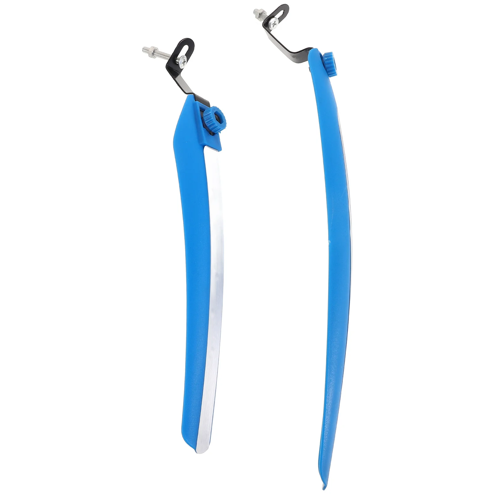 1Pair Sky Blue Bicycle Mudguard Sturdy Plastic Mountain Bike Mudguard Set Front Rear Wheel Splash Guard Waterproof Bike Rain
