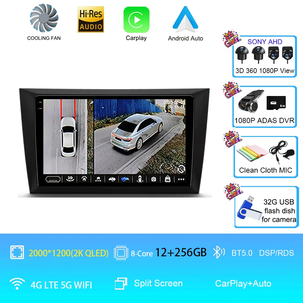 Android 16 autoradio voor Volkswagen VW Golf 6 MK6 GTI 2008-2016 draadloze Carplay autoradio multimediasysteem 4G DSP 2 Din