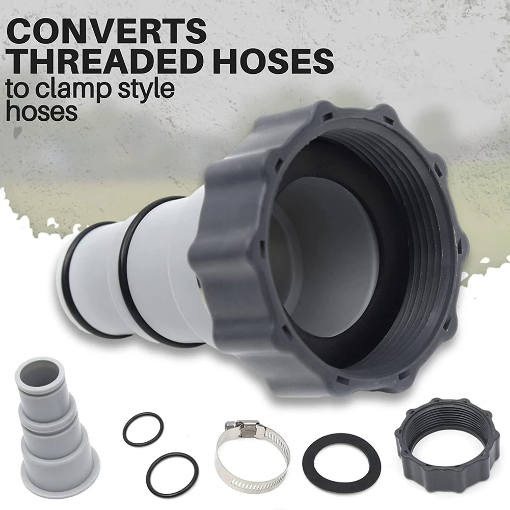 

Replacement Hose Adapter Kits with Collars for Intex Threaded Connection Pumps Swimming Pool Parts Accessories