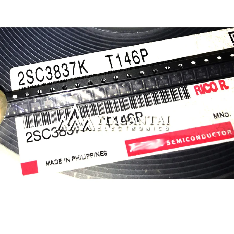 STOCK 100pcs/lot  2SC3837KT146P 2SC3837K Marking:ACP TRANS NPN 20V 0.05A SMT3 SOT23 New Original