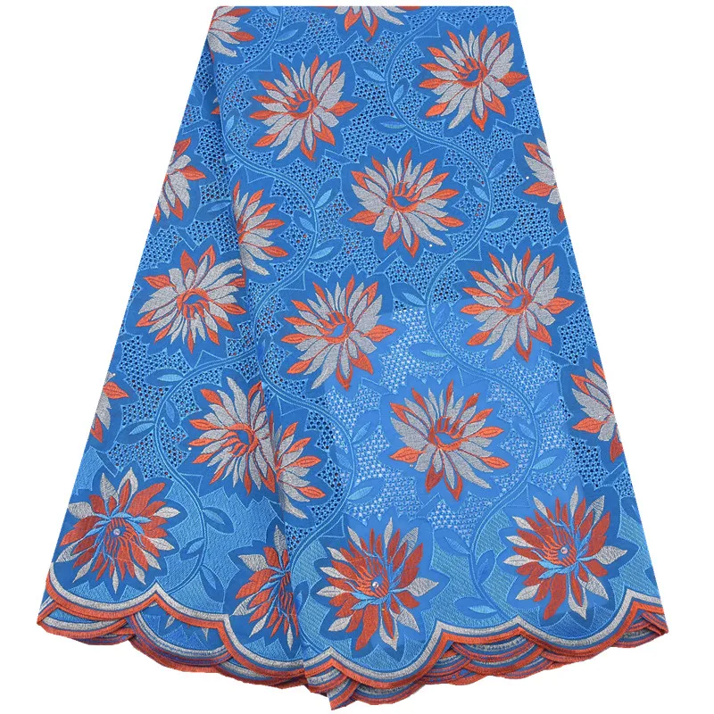 

Swiss Voile Nigerian Wedding Lace Fabric 2024 High Quality African Cotton Lace Fabric for Woman Evening Dresses F2126