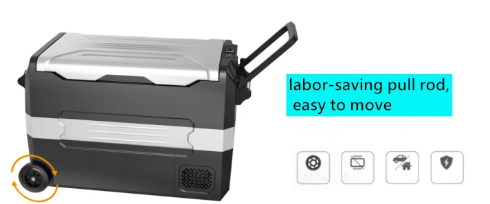 

2026 Portable Camping Cooler Freezer 12V Car Fridge With Wheels