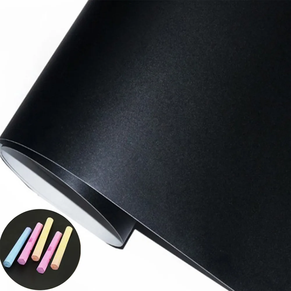 Chalkboard Stickers Blackboard With Chalk 45*200CM Wall Sticker Chalk Board Draw Stickers With Chalk For Work At Home Teaching