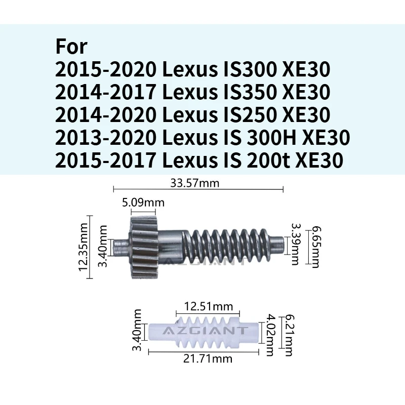 

Repair Part Fold Mirror Gear For Lexus IS300 IS350 IS250 IS 300H 200t XE30 Side Exterior Rearview Mirror Folding Motor Cog Unit