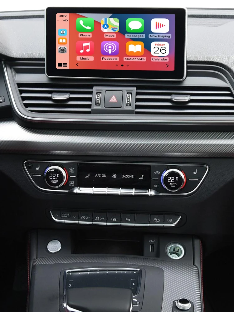 Road Top Wireless Carplay für Audi A3 B9 A4 A5 Q5 2013-2017, mit Android Auto Interface Airplay Spiegel Link Auto Play Funktionen