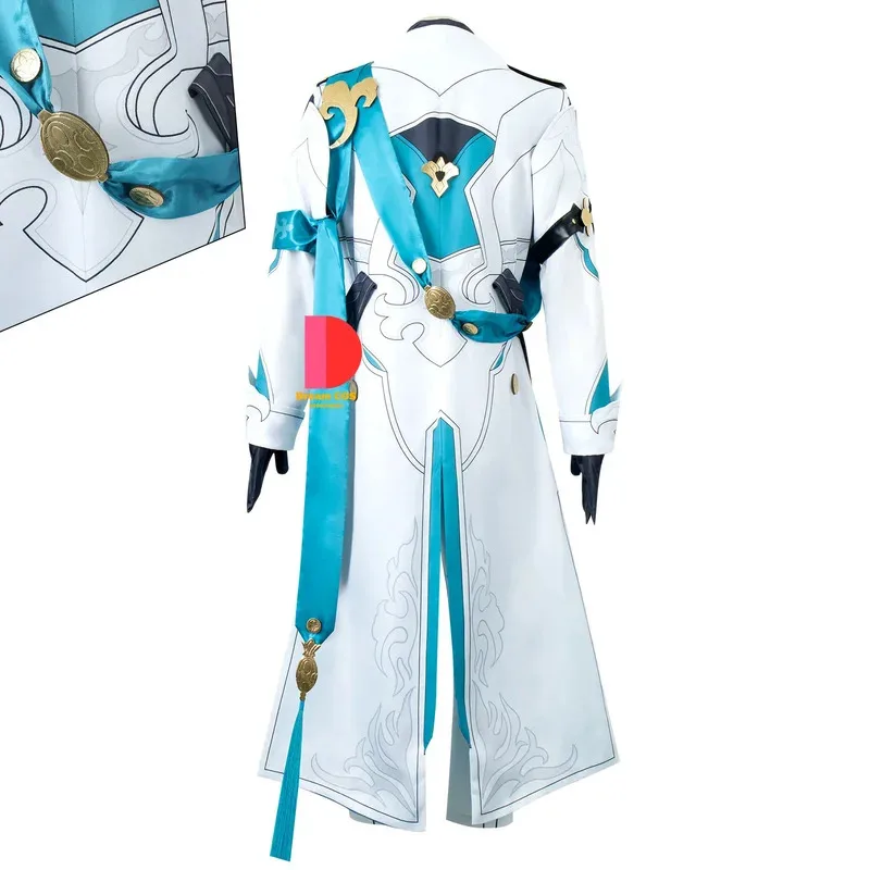 Disfraz de CyHonkai Star Rail Hot Luocha, uniforme de Carnaval de Anime con peluca, disfraz de Halloween para hombres, traje de juego listo para fotos