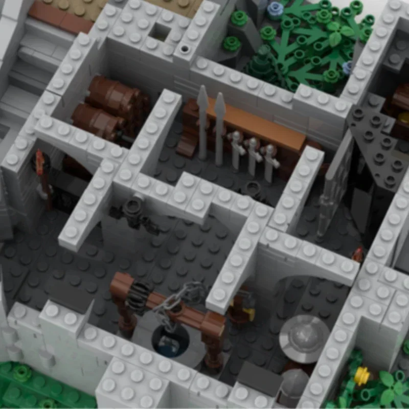 軍事中世城モデル MOC ビルディングレンガレンガ城タワーモジュラーテクノロジーギフト子供の休日組み立てるおもちゃのスーツ