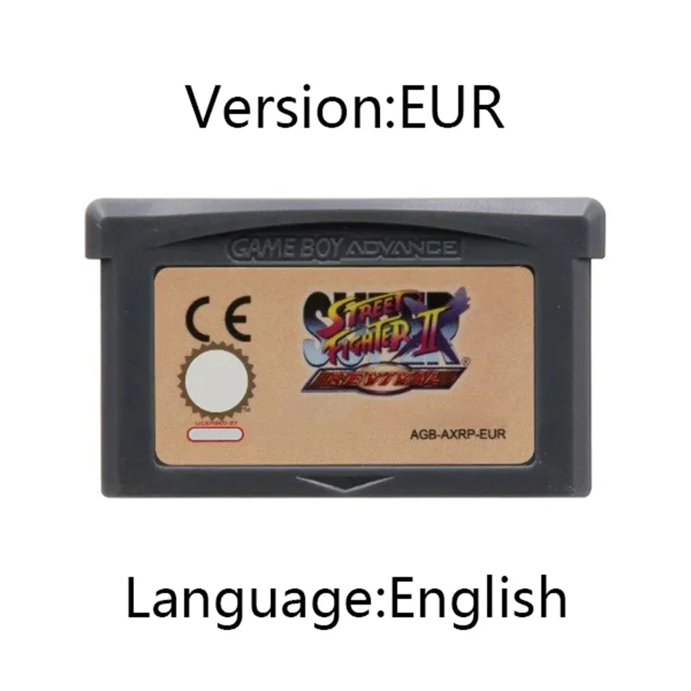 Write Super Street Fighter 2 II Turbo Revival Cartridge Card for GBA SP NDS NDSL English Home Tool