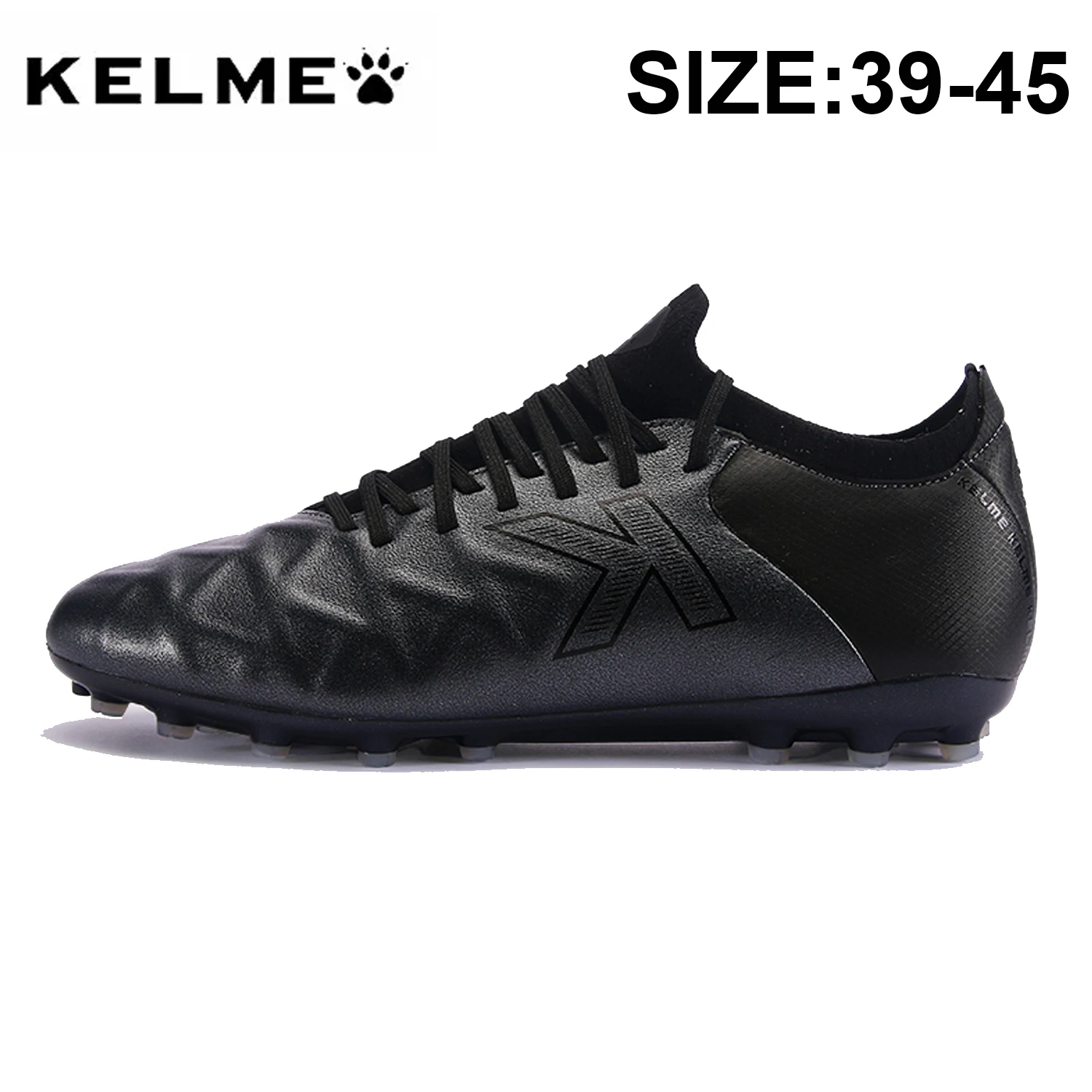 

KELME Men Football Boots Mg Short Spikes Turf Football Game Sneaker Luxury Genuine Leather Sneakers Male Soccer Shoes ZX80121058