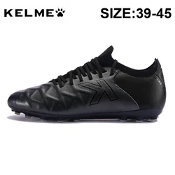 KELME Men Football Boots Mg Short Spikes Turf Football Game Sneaker Luxury Genuine Leather Sneakers Male Soccer Shoes ZX80121058