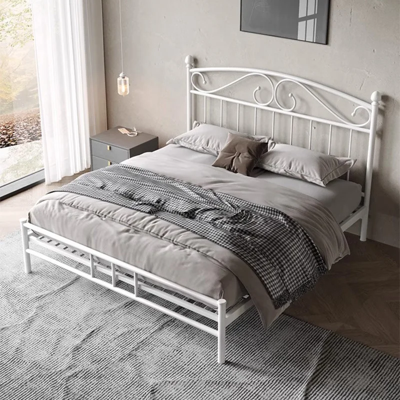 

Nordic Modern Iron Base for Bed Simple Bedroom Bed Frame Home Interior Mattress Pallet Furniture Elegant Thickened Mattress Base