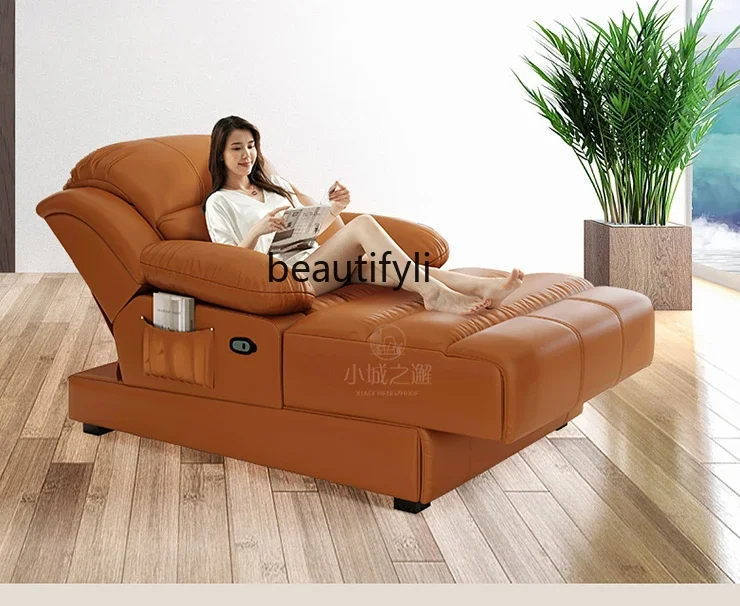 Electric Massage Chaise Longue Single Lazy Sofa Sleeping and Lying Living Room Bedroom Office Balcony Break