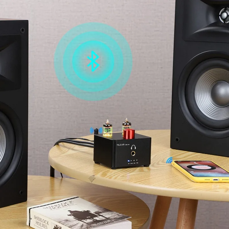 真空ベースと受信機を備えたデコーダーとアンプ,S9023,Bluetooth,qcc3034,USB,Diag5654