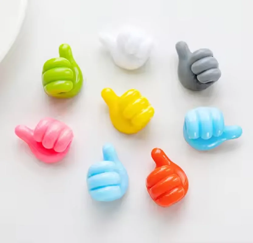 Soft Color Silicone Thumb Hanger Hook Mulfuntional Hand for Office Home Wire Cable Holder Key Storage Organizer Table Wall Clip