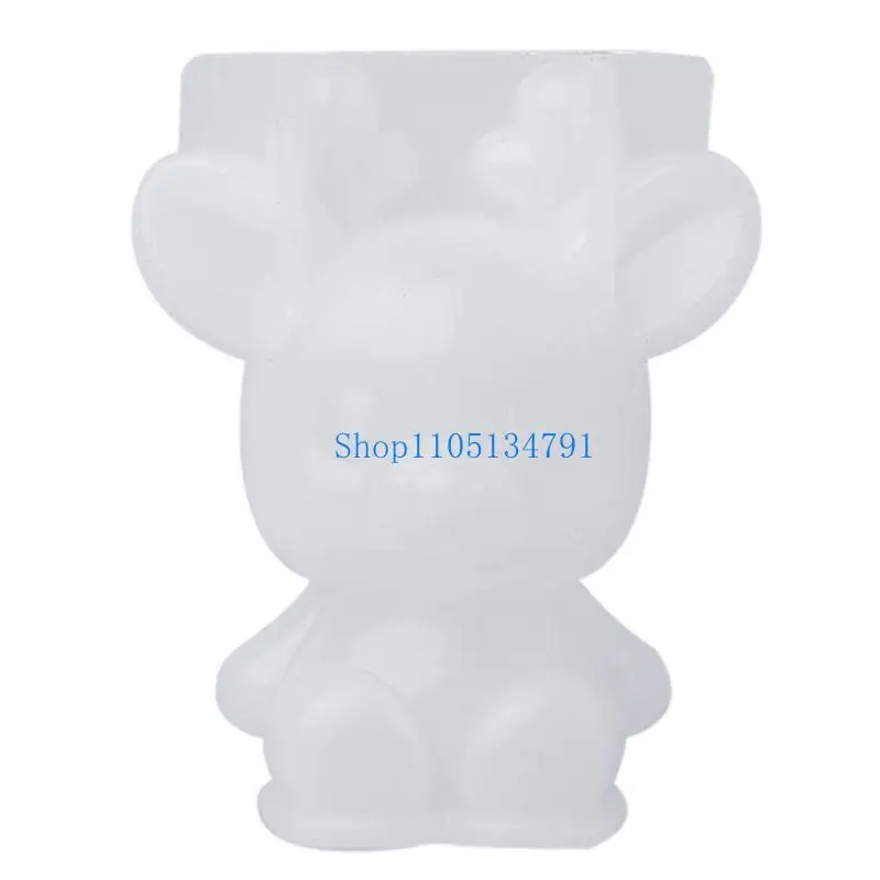 

98km 3D Animal Rabbit Deer DIY Epoxy Resin Mould Handmade Jewelry Pendant Silicone Mold Easy Release for Cake Chocolate Decor
