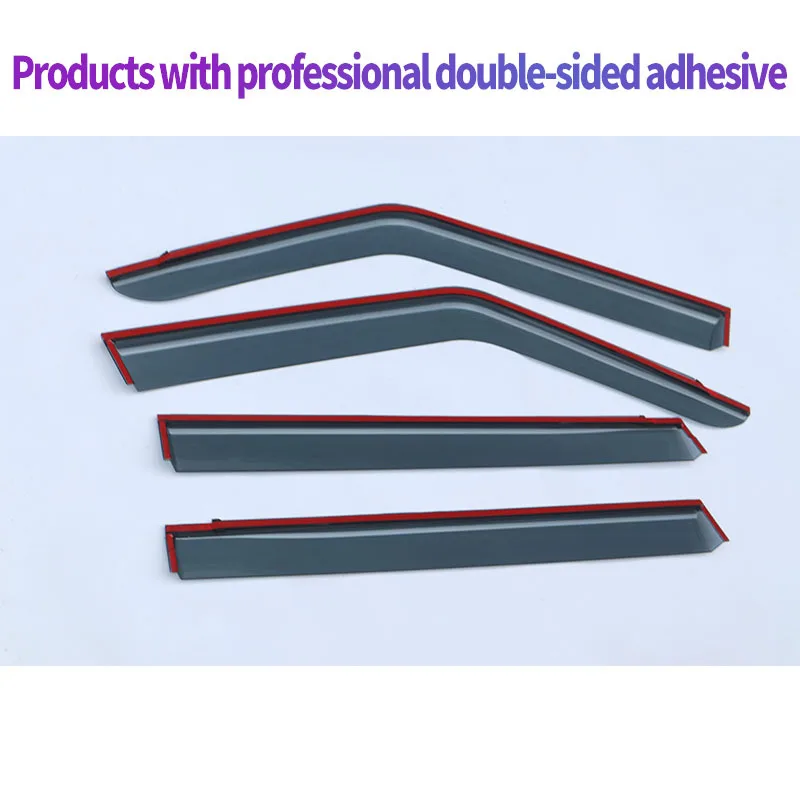 High Quality PC Car Window Deflector For BYD Shark 6 2024 2025 Window Visor Weathershield Sun Rain Rain Guard Car Door Visor