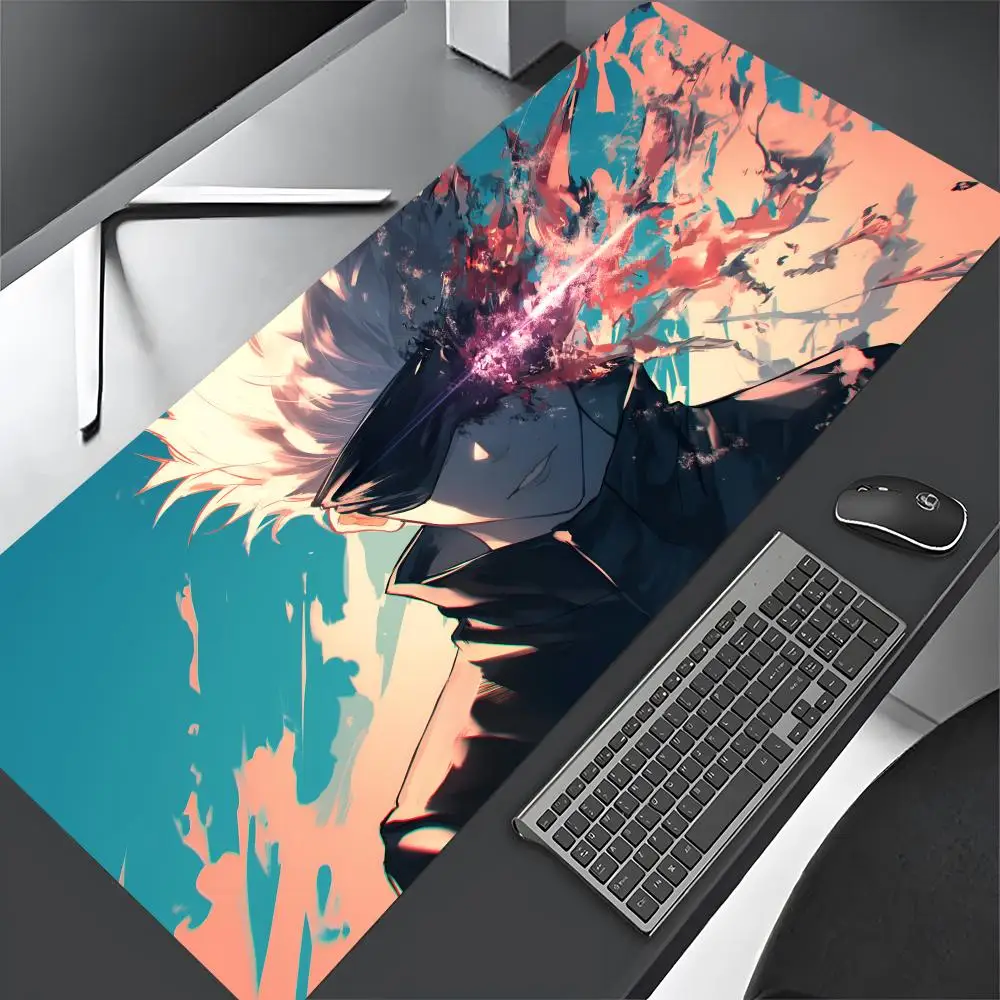 J-Jujutsu K-Kaisen G-Gojo Anime Mouse personality Pad Gaming Mousepad Large 900x400mm MouseMat Gamer Mause Carpet PC Desk