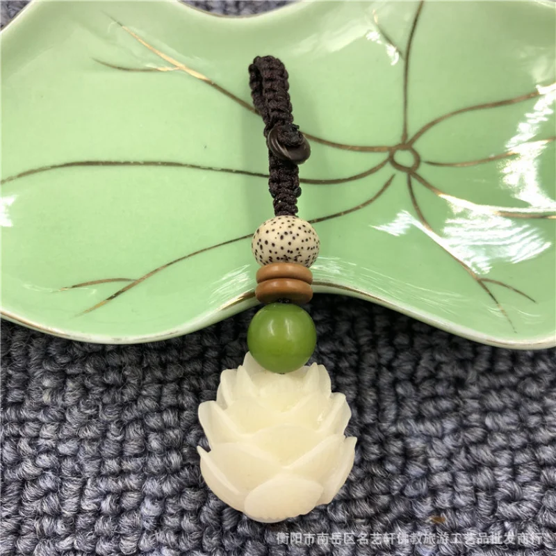 Creative and Classical Keychain Five-Layer Lotus Bodhi Root Pendant Xingyue Barrel Beads Bodhi