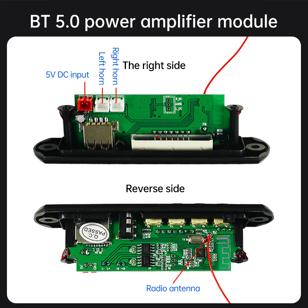 DIY Bluetooth-Lautsprecher-Bausatz 87,5-108 MHz FM-Radio Lötprojekt Elektronische Übungsbaugruppe Lose Teile Enthalten – Detail 10