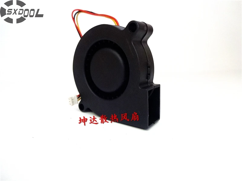 SXDOOL 5CM 5015 5V 0.35A B5015H05B-WFA 3 Wire Dual Ball Bearing Turbo Fan Blower