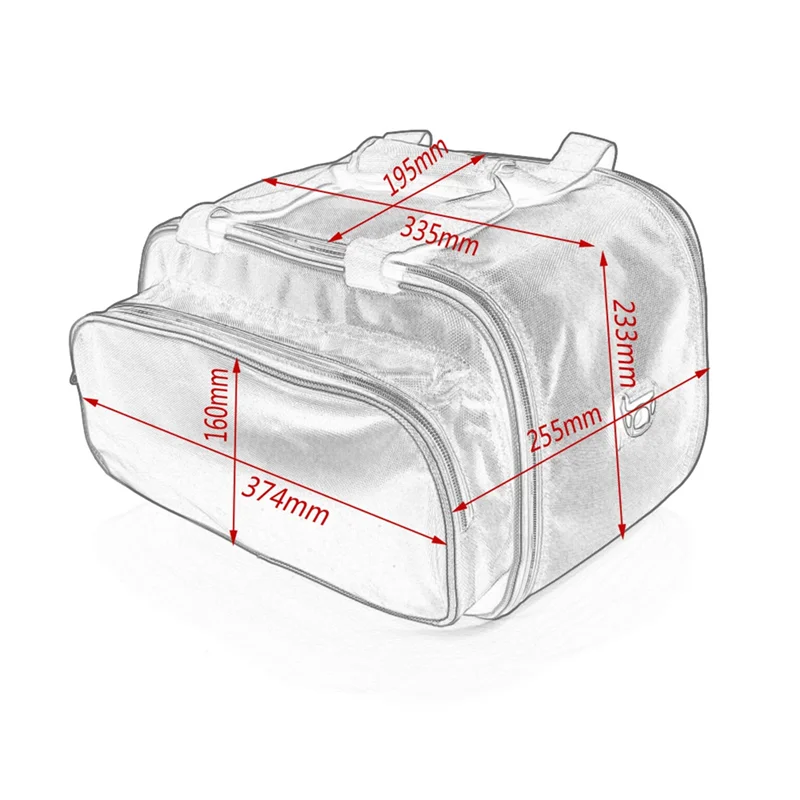 

ABHX-Motorcycle Storage Bag Luggage Bags Side Box Bag Inner Bag For Ducati Multistrada 1200 From 2015 1260/950 S From 2017