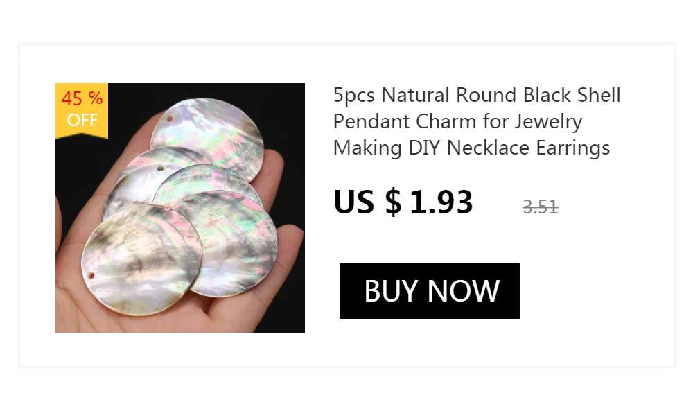 10pcs Natural Freshwater Round White Shell Mother of Pearl Shell Pendant for Jewelry Making DIY Necklace Earring Women Gift