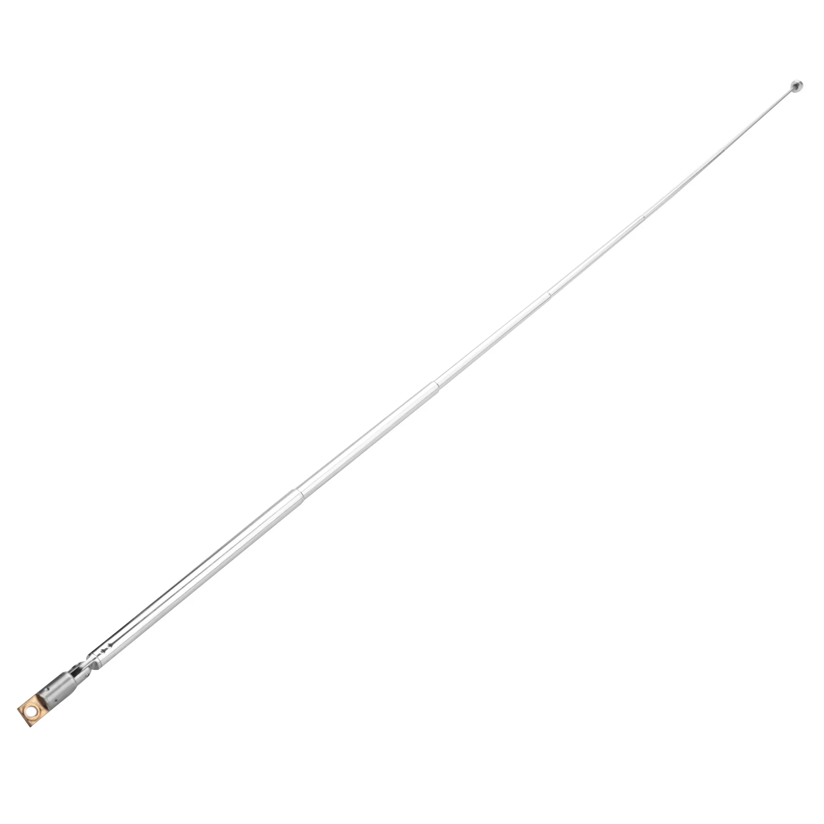 Antena telescópica para rádio e TV, 49cm, 19, 3 polegadas, 6 seções, substituição