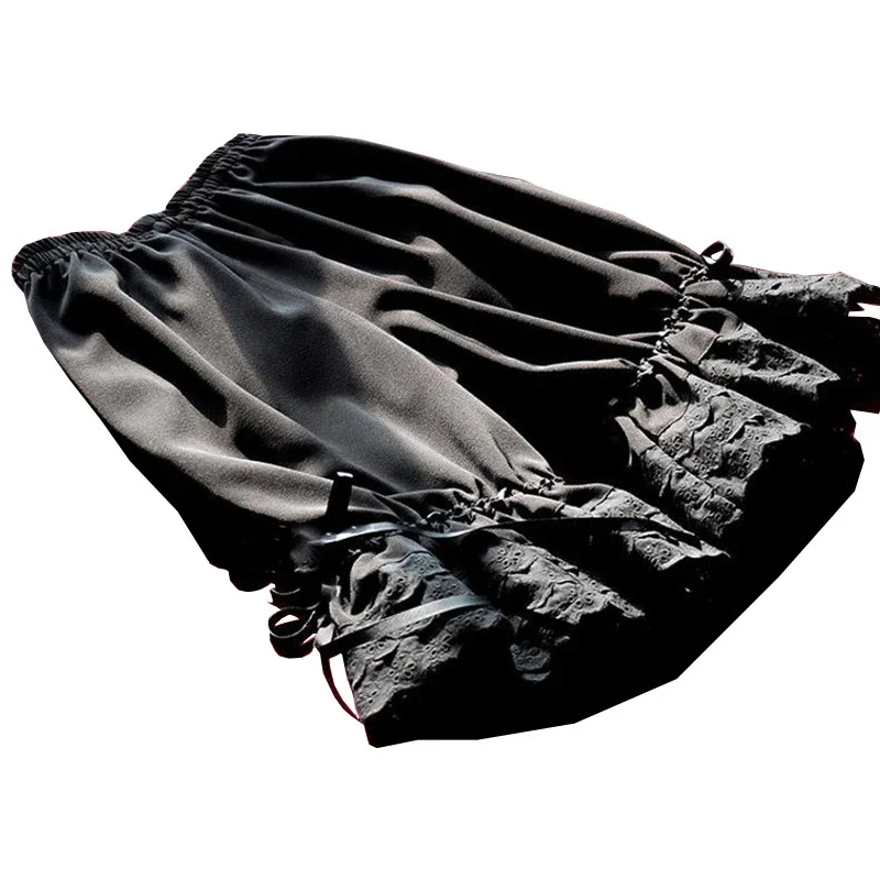 여성 패션 클래식 중세 빅토리아 짧은 바지 빈티지 속옷 로리타 반바지 레이디 소녀 프릴 보우 화이트 블루머 바지