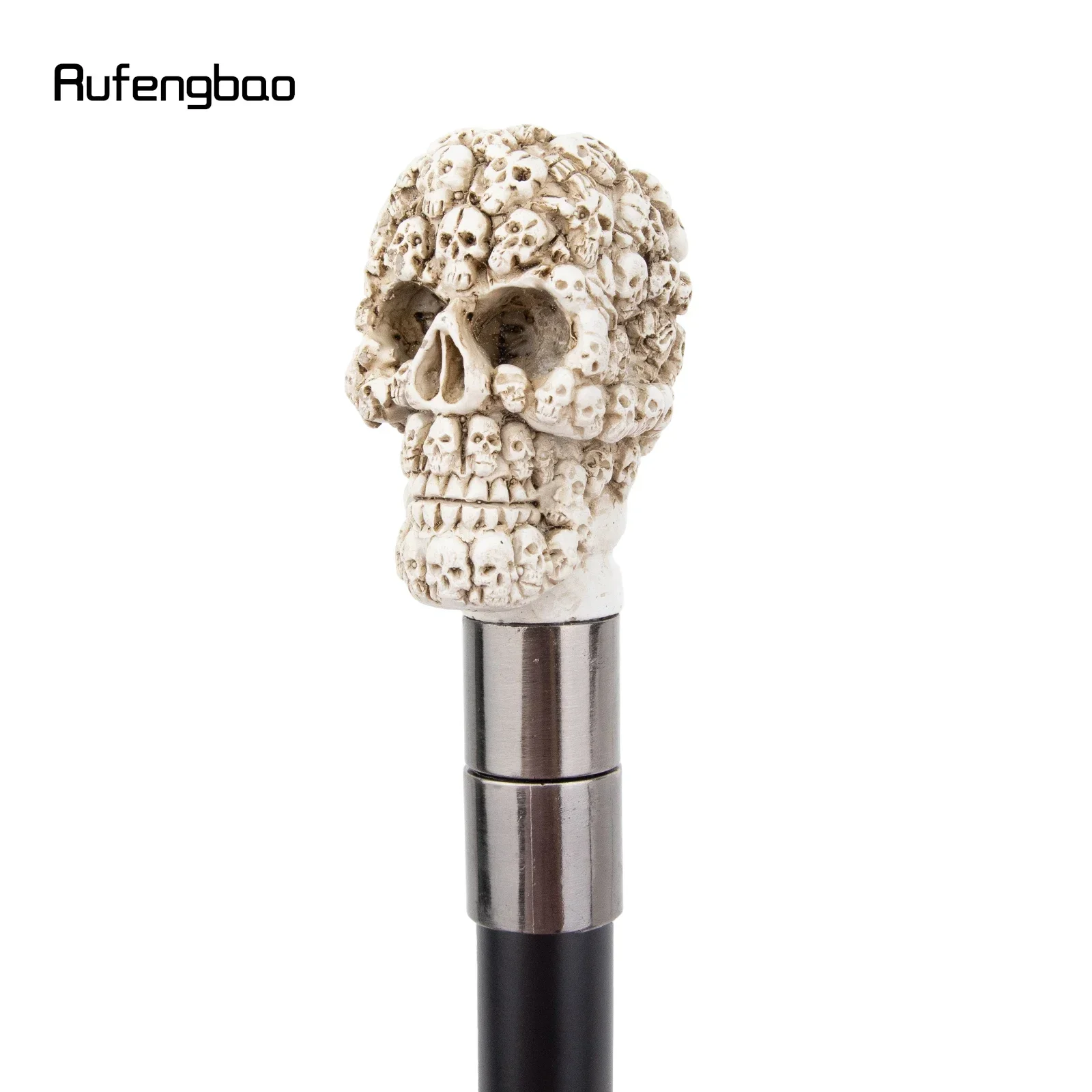 الأصفر جمجمة من الراتنج رئيس عصا للمشي موضة ديكور الصلب عصا شهم أنيقة تأثيري قصب مقبض كروسيير 94 سنتيمتر