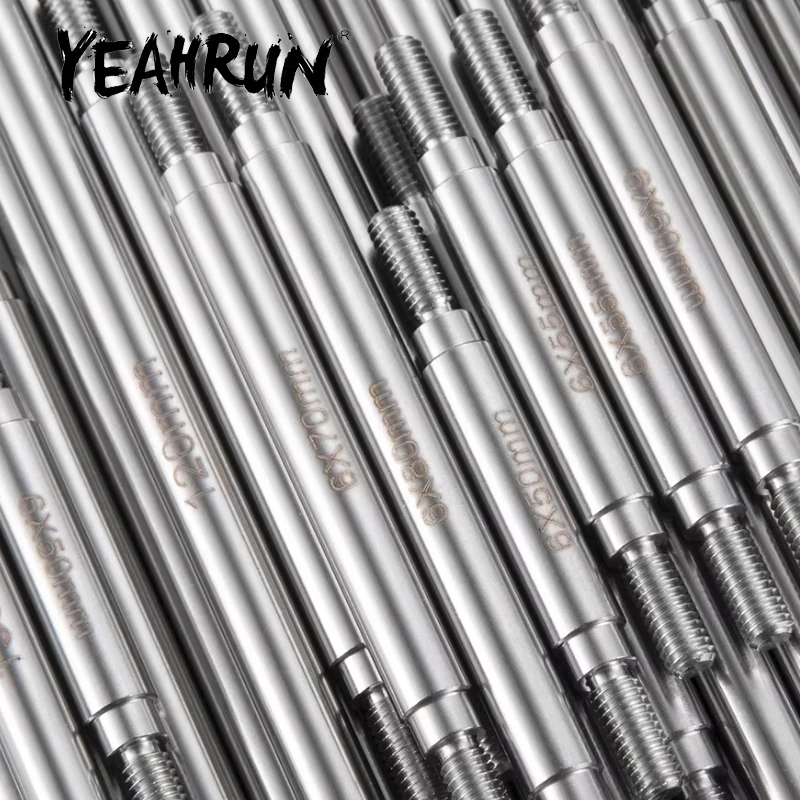 

YEAHRUN 1 Pair Stainless Steel 50mm-155mm Pull Link for 1/10 RC Crawler Car Axial SCX10 Wraith TRX-4 TRX-6 D90 Parts
