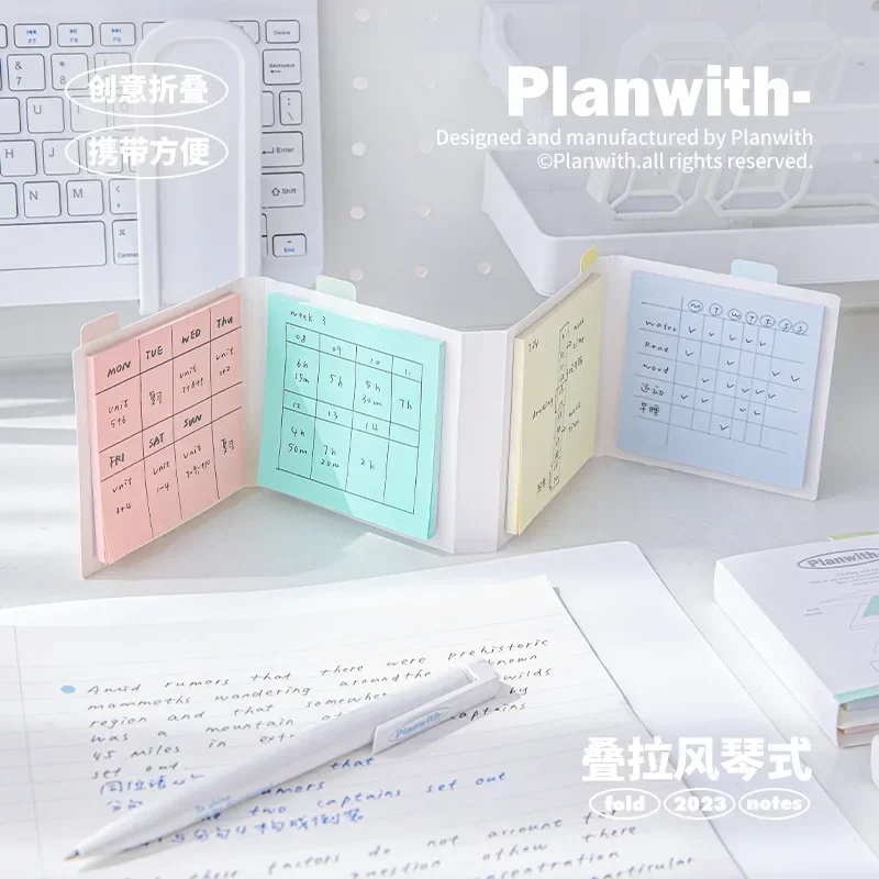 120 Sheets Sticky Note with 4 Different Color Inner Paper Page for Student Notes Sticky Notes