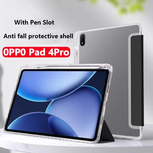 

Прозрачный чехол из ТПУ для OPPO Pad 4 Pro 4Pro 13,2 дюйма 2025 3 Pro Pad3 Pad2 11,61 Air 2 Neo 11,4 Air 10,36 Pad11 со слотом для ручки