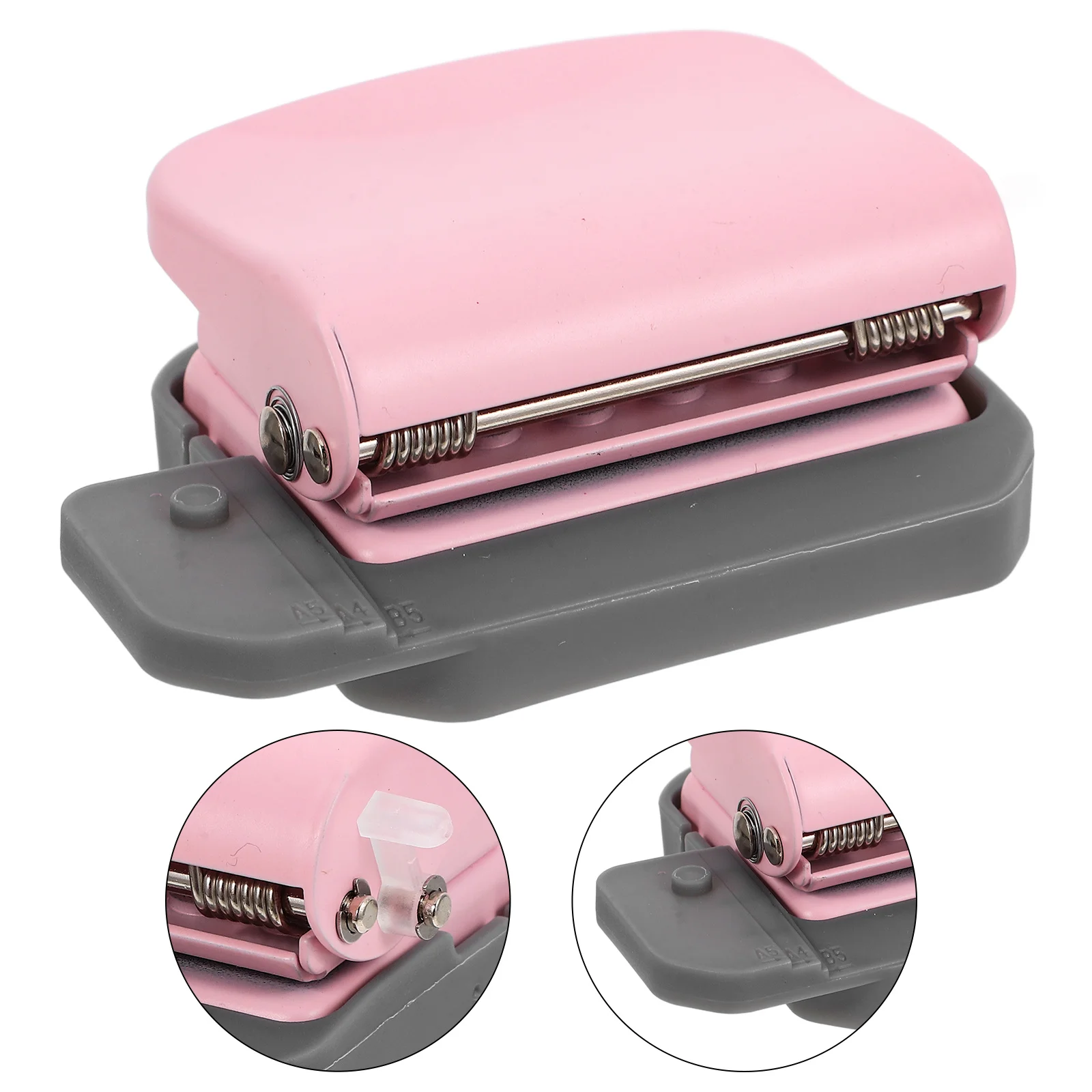 

6 Hole Puncher Lightweight Easy to Use Paper Punch Tool for Crafting Portable Craft Puncher for DIY Planners Journals Tags