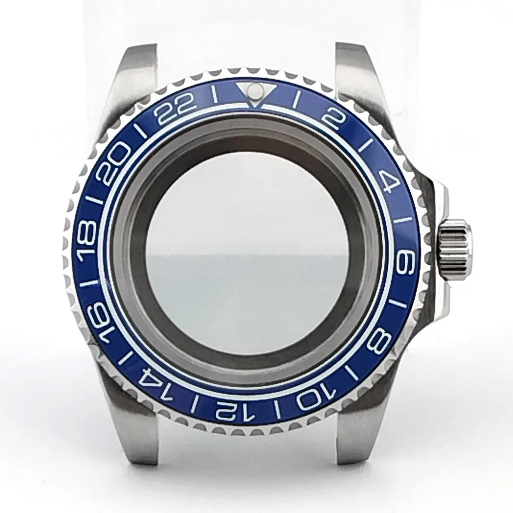 40,5 mm GMT Mechanisches Uhrengehäuse Passend für NH34 Uhrwerk Saphirglas Edelstahl Uhrenbox Uhrenteile Zubehör – Detail 2