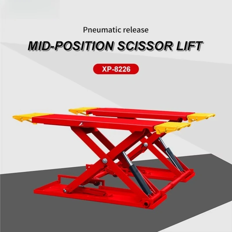 Car Parking Lift for Workshops 4000kg 1.4m Auto Car Scissor Lift Equipment