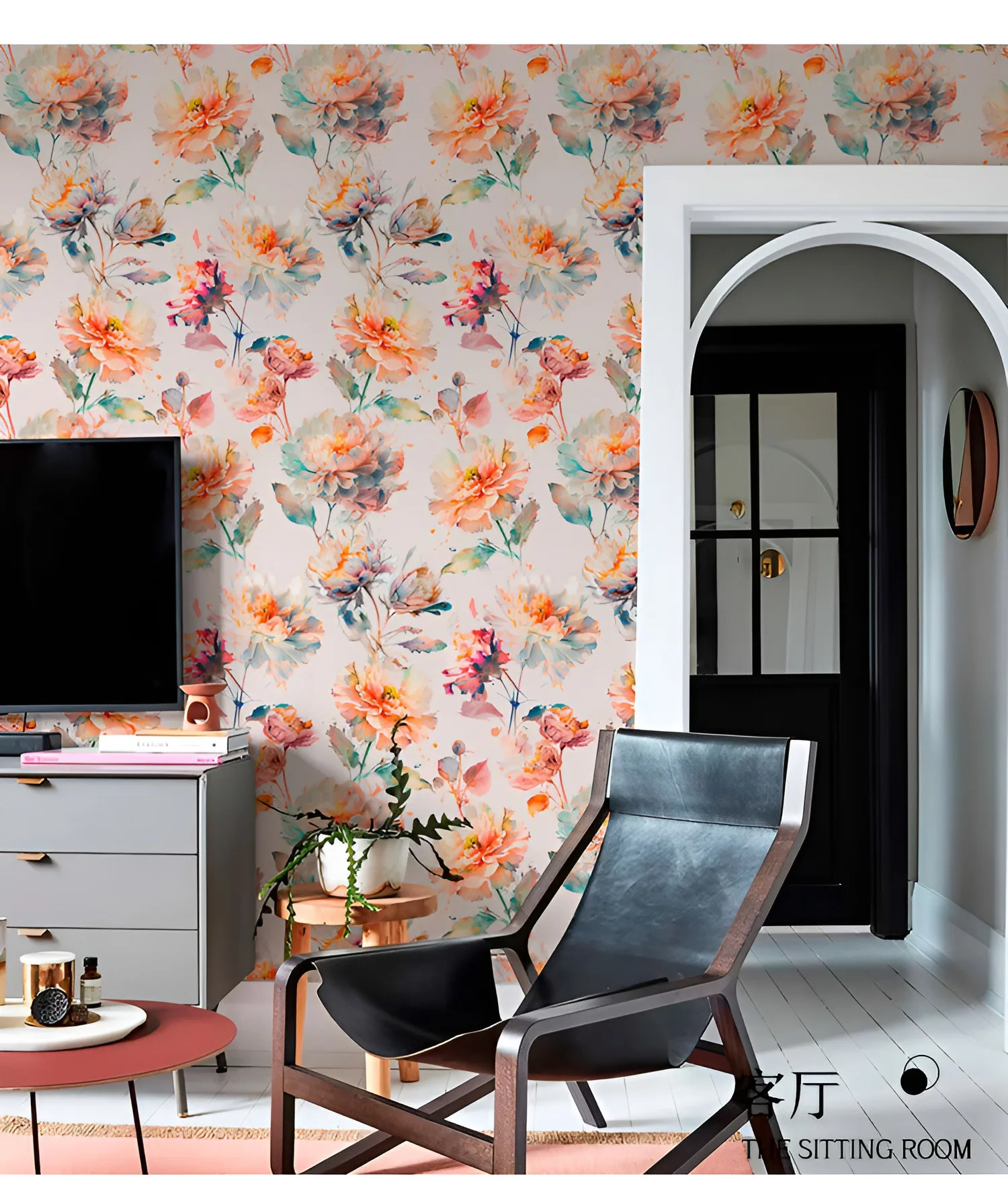 ورق جدران ريفي من الفاوانيا قابل للتقشير واللصق، ورق حائط عتيق مزين بالزهور، ورق اتصال ذاتي اللصق قابل للإزالة لديكور غرفة النوم والحمام