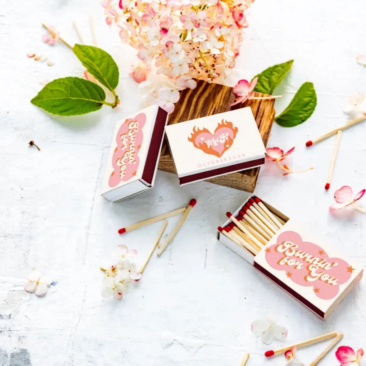 

Set of fully customizable matchboxes / matches / Custom matches / cheap wedding favors / design art / Matchbook art / wedding gi