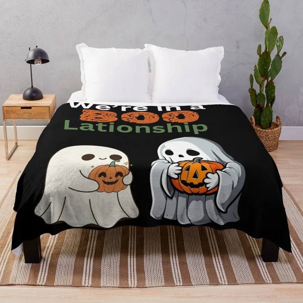 

Couple Halloween outfit we’re in a boo Lationship Throw Blanket Bed linens Baby Thermals For Travel Blankets